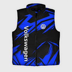 Мужской жилет Volkswagen - blue stripes, цвет: 3D-черный