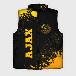Мужской жилет Ajax - gold gradient вертикально, цвет: 3D-черный