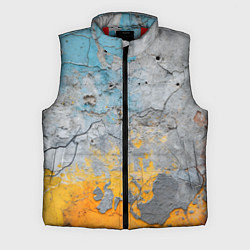 Мужской жилет Бетонная стена с краской
