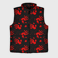 Мужской жилет Blood hands паттерн