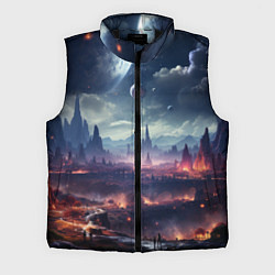 Мужской жилет Фантастическая планета внутри космоса, цвет: 3D-черный