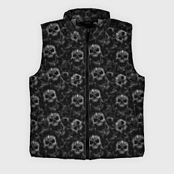Мужской жилет Череп с пулей, цвет: 3D-светло-серый