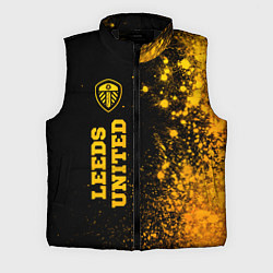 Мужской жилет Leeds United - gold gradient по-вертикали, цвет: 3D-черный
