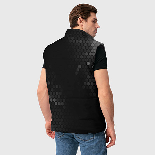 Мужской жилет Hoffenheim sport на темном фоне по-вертикали / 3D-Черный – фото 4