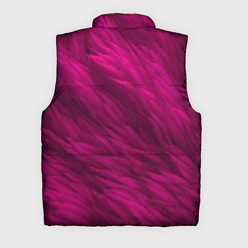 Мужской жилет Мех в цвете маджента / 3D-Светло-серый – фото 2