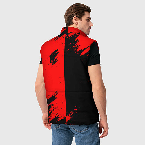Мужской жилет Ajax sport color red / 3D-Черный – фото 4