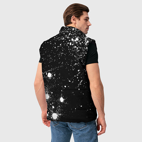 Мужской жилет Bayer 04 sport на темном фоне вертикально / 3D-Черный – фото 4