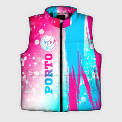 Мужской жилет Porto neon gradient style по-вертикали