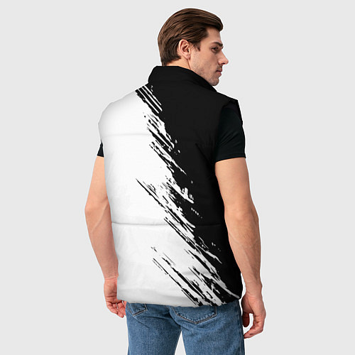 Мужской жилет Ассасинс Крид - белый и черный цвет / 3D-Черный – фото 4