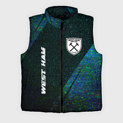 Мужской жилет West Ham glitch blue, цвет: 3D-черный