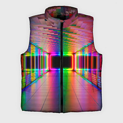 Мужской жилет Светящаяся неоновая галерея, цвет: 3D-красный