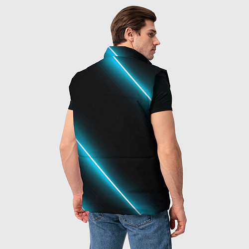 Мужской жилет Stray неоновые лампы / 3D-Черный – фото 4