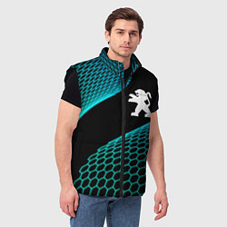 Мужской жилет Peugeot electro hexagon, цвет: 3D-черный — фото 2