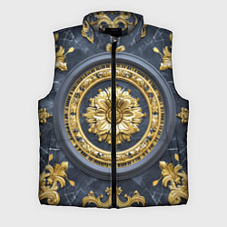 Мужской жилет Объемные золотые классические узоры, цвет: 3D-светло-серый