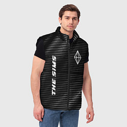 Мужской жилет The Sims metal game lines, цвет: 3D-черный — фото 2