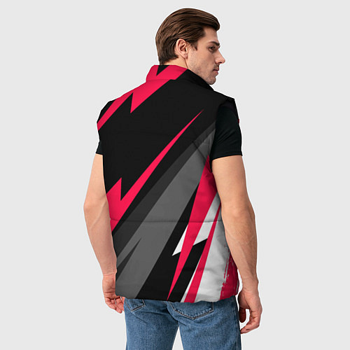 Мужской жилет Akame ga Kill electro lines / 3D-Черный – фото 4