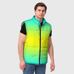 Мужской жилет Кислотный градиент, цвет: 3D-светло-серый — фото 2
