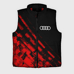 Мужской жилет Audi sport grunge, цвет: 3D-красный