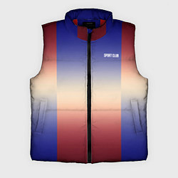 Мужской жилет Красный-синий градиентный узор