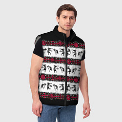 Мужской жилет Кокопелли индейцев хайда, цвет: 3D-светло-серый — фото 2