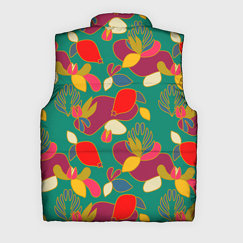 Мужской жилет Ягодно-цветочная абстракция / 3D-Светло-серый – фото 2