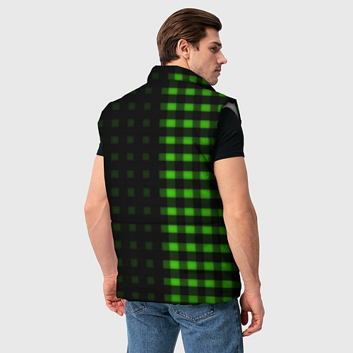 Мужской жилет Skoda pattern geometry / 3D-Светло-серый – фото 4