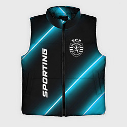 Мужской жилет Sporting неоновые лампы, цвет: 3D-черный