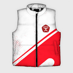 Мужской жилет СССР спортивный стиль и знак качества, цвет: 3D-черный