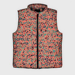 Мужской жилет Розово-бирюзовый абстрактный