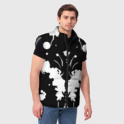 Мужской жилет Тест Роршаха - психоделика, цвет: 3D-светло-серый — фото 2