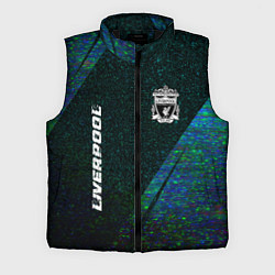 Мужской жилет Liverpool glitch blue, цвет: 3D-черный