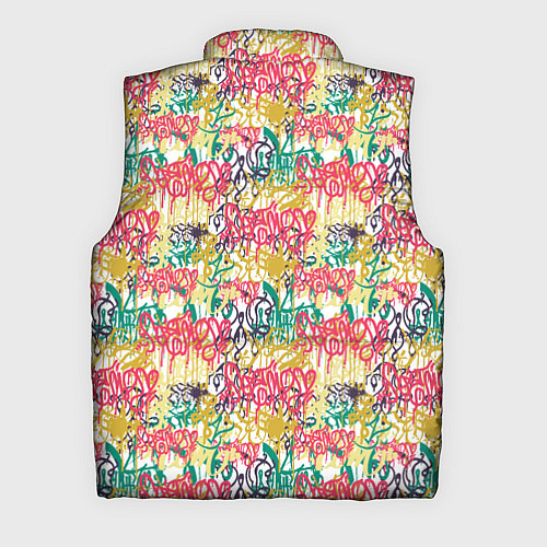 Мужской жилет Граффити с подтёками / 3D-Светло-серый – фото 2