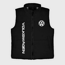 Мужской жилет Volkswagen logo white, цвет: 3D-светло-серый