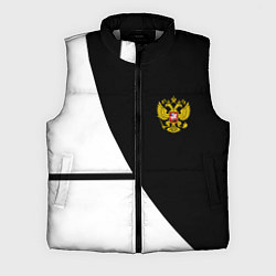 Мужской жилет Герб РФ текстура спорт, цвет: 3D-светло-серый