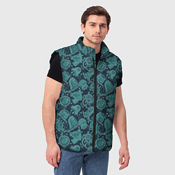 Мужской жилет Языкатые монстры, цвет: 3D-черный — фото 2