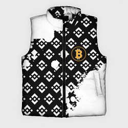 Мужской жилет Bitcoin pattern binance, цвет: 3D-черный