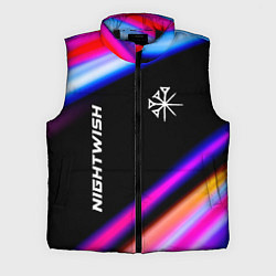 Мужской жилет Nightwish neon rock lights, цвет: 3D-черный