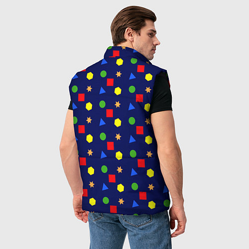 Мужской жилет Разные фигурки / 3D-Черный – фото 4