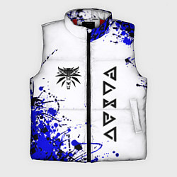 Мужской жилет Ведьмак лого краски, цвет: 3D-красный