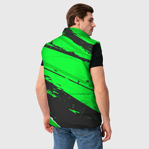 Мужской жилет Jaguar sport green / 3D-Черный – фото 4