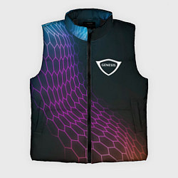 Мужской жилет Genesis neon hexagon, цвет: 3D-черный
