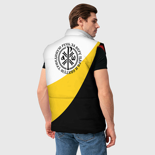 Мужской жилет За веру царя и святую триединую Русь Большой КЦК с / 3D-Красный – фото 4