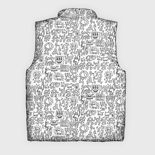Мужской жилет Человечки и пришельцы / 3D-Светло-серый – фото 2