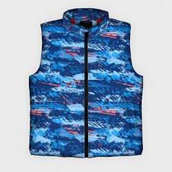 Мужской жилет Яркий абстрактный рисунок для спорта, цвет: 3D-красный