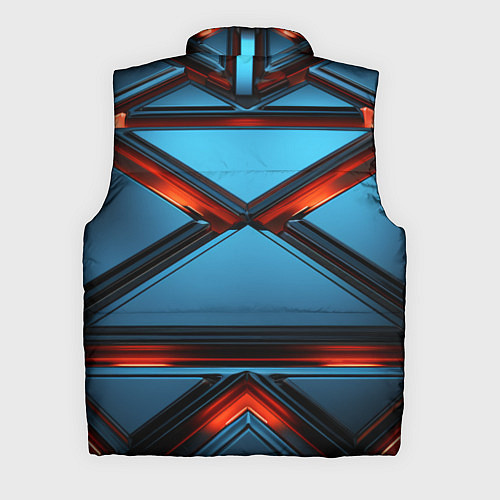 Мужской жилет Абстрактные треугольные плиты со светом / 3D-Светло-серый – фото 2
