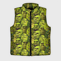Мужской жилет Шрек - паттерн, цвет: 3D-черный