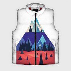 Мужской жилет Русские горы, цвет: 3D-красный