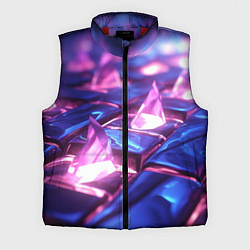 Мужской жилет Абстракция из блестящих камней и плит, цвет: 3D-красный