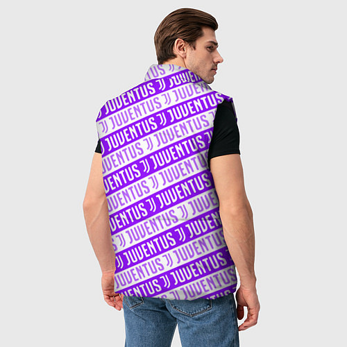 Мужской жилет Juventus pattern / 3D-Черный – фото 4