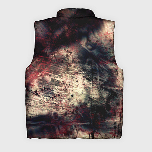 Мужской жилет Мокрая бумага ретро гранж текстура грязная / 3D-Светло-серый – фото 2